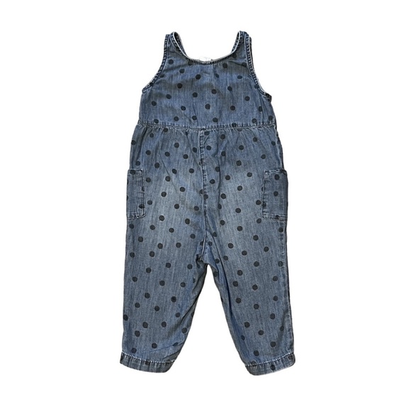 Girls 18M Polka Dot Overalls - Picture 2 of 2
